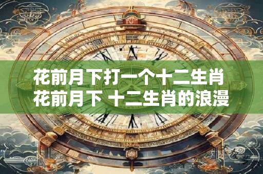 花前月下打一个十二生肖 花前月下 十二生肖的浪漫传奇