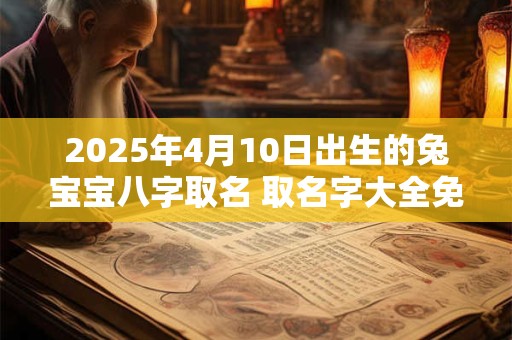 2025年4月10日出生的兔宝宝八字取名 取名字大全免费查询