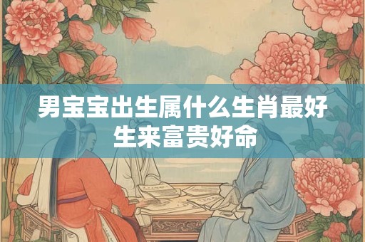 男宝宝出生属什么生肖最好 生来富贵好命