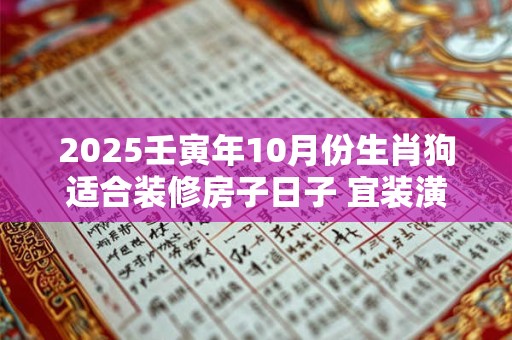 2025壬寅年10月份生肖狗适合装修房子日子 宜装潢房子佳期