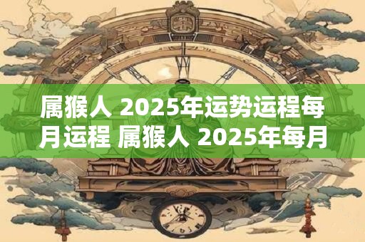 属猴人 2025年运势运程每月运程 属猴人 2025年每月运势