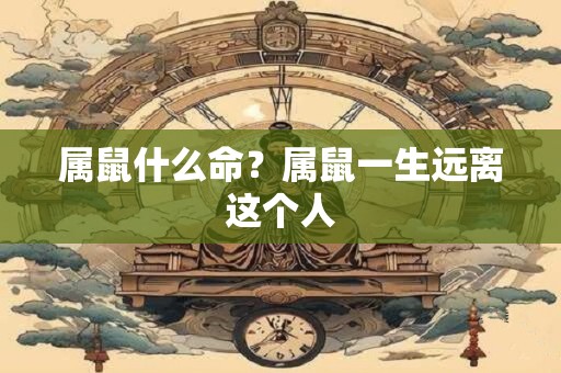 属鼠什么命？属鼠一生远离这个人