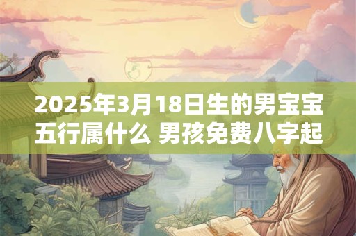 2025年3月18日生的男宝宝五行属什么 男孩免费八字起名