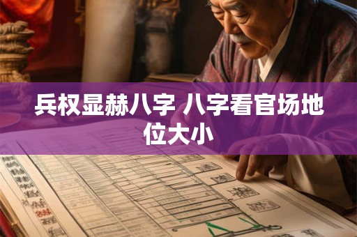 兵权显赫八字 八字看官场地位大小