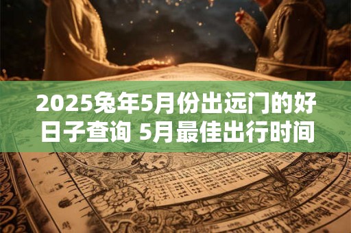 2025兔年5月份出远门的好日子查询 5月最佳出行时间