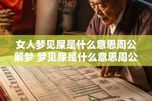 女人梦见屎是什么意思周公解梦 梦见屎是什么意思周公解梦