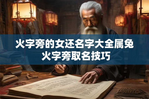火字旁的女还名字大全属兔 火字旁取名技巧
