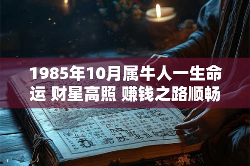 1985年10月属牛人一生命运 财星高照 赚钱之路顺畅