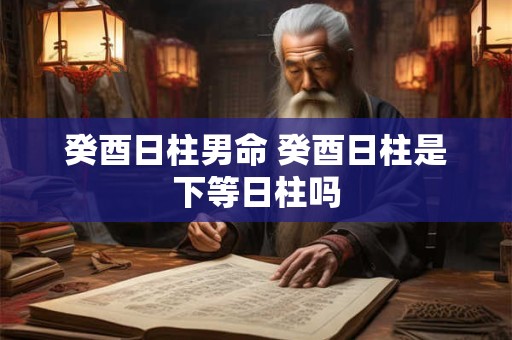 癸酉日柱男命 癸酉日柱是下等日柱吗 癸酉日柱男命 癸酉日柱是下等日柱吗
