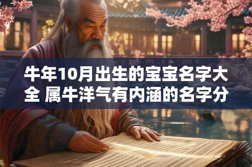 牛年10月出生的宝宝名字大全 属牛洋气有内涵的名字分享