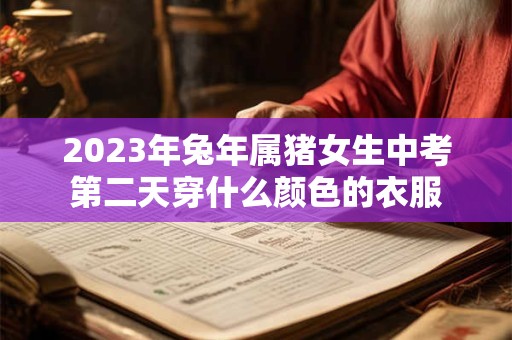 2023年兔年属猪女生中考第二天穿什么颜色的衣服