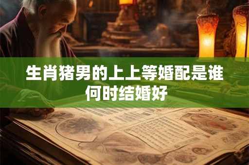 生肖猪男的上上等婚配是谁 何时结婚好