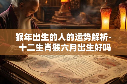 猴年出生的人的运势解析- 十二生肖猴六月出生好吗