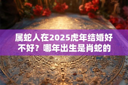 属蛇人在2025虎年结婚好不好？哪年出生是肖蛇的