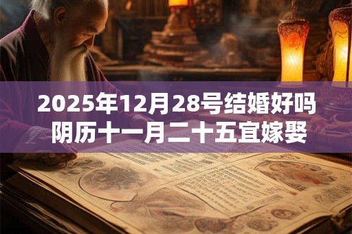 2025年12月28号结婚好吗 阴历十一月二十五宜嫁娶吗