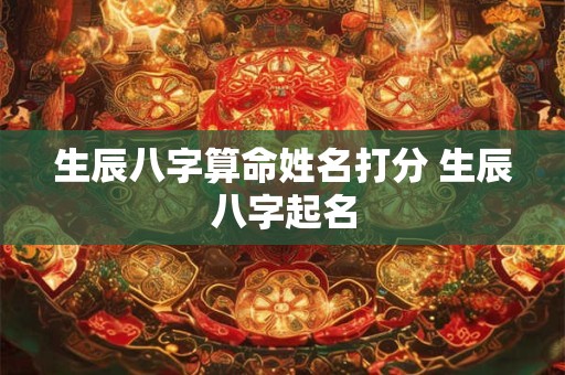 生辰八字算命姓名打分 生辰八字起名