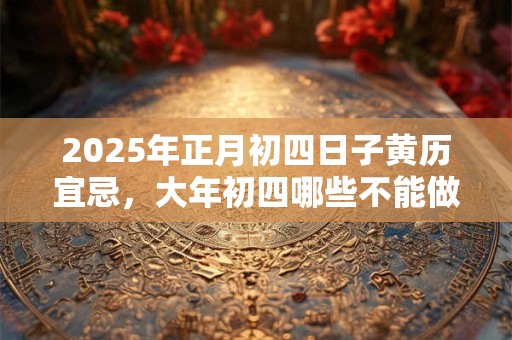 2025年正月初四日子黄历宜忌，大年初四哪些不能做？