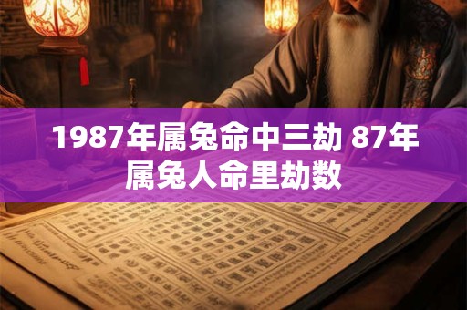 1987年属兔命中三劫 87年属兔人命里劫数