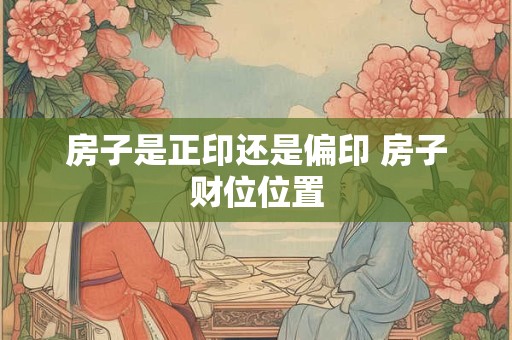 房子是正印还是偏印 房子财位位置