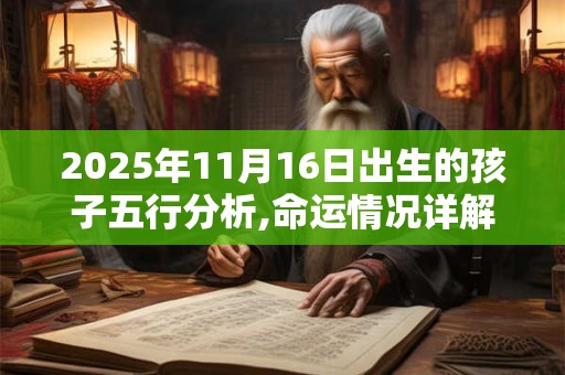 2025年11月16日出生的孩子五行分析,命运情况详解