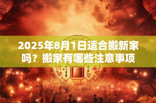 2025年8月1日适合搬新家吗？搬家有哪些注意事项