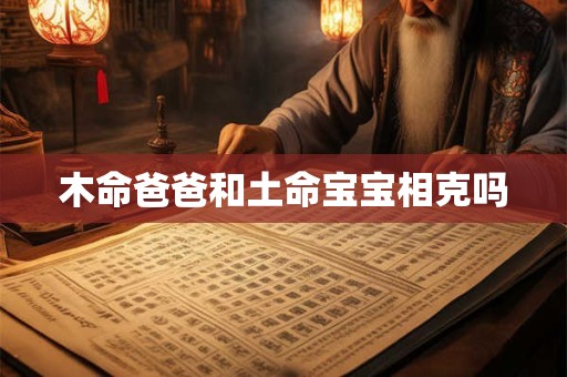 木命爸爸和土命宝宝相克吗
