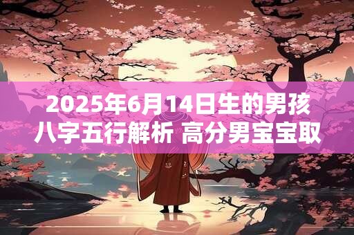 2025年6月14日生的男孩八字五行解析 高分男宝宝取名字