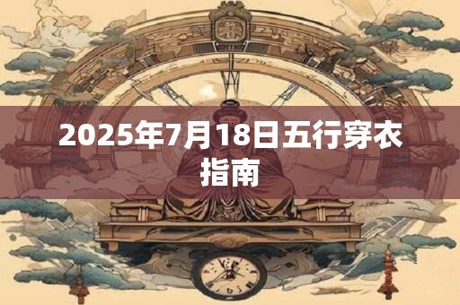 2025年7月18日五行穿衣指南