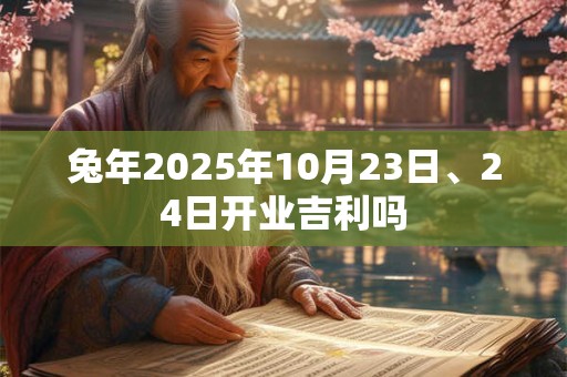 兔年2025年10月23日、24日开业吉利吗