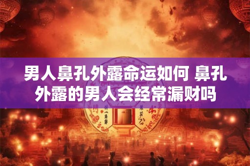 男人鼻孔外露命运如何 鼻孔外露的男人会经常漏财吗