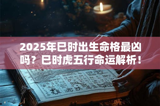 2025年巳时出生命格最凶吗？巳时虎五行命运解析！