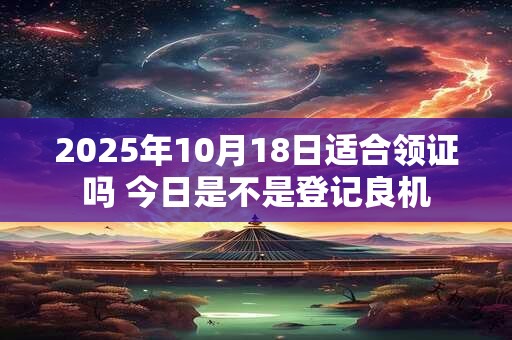 2025年10月18日适合领证吗 今日是不是登记良机