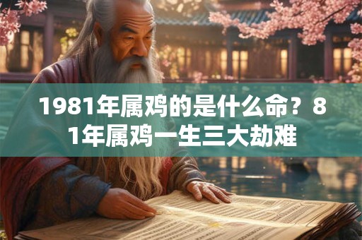 1981年属鸡的是什么命?81年属鸡一生三大劫难 1981年属鸡的是什么命?81年属鸡一生三大劫难
