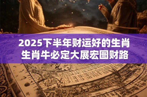 2025下半年财运好的生肖 生肖牛必定大展宏图财路广进