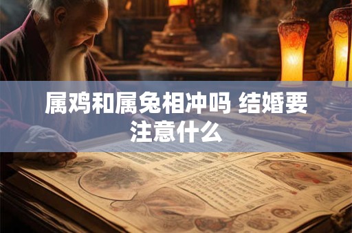 属鸡和属兔相冲吗 结婚要注意什么