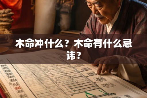 木命冲什么？木命有什么忌讳？
