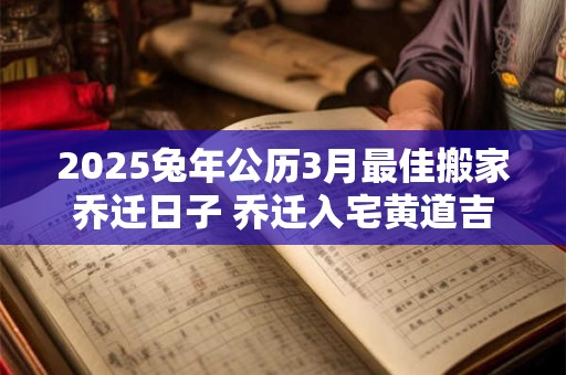2025兔年公历3月最佳搬家乔迁日子 乔迁入宅黄道吉日