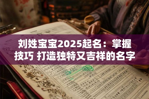 刘姓宝宝2025起名：掌握技巧 打造独特又吉祥的名字
