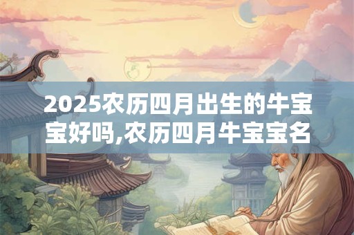 2025农历四月出生的牛宝宝好吗,农历四月牛宝宝名字推荐