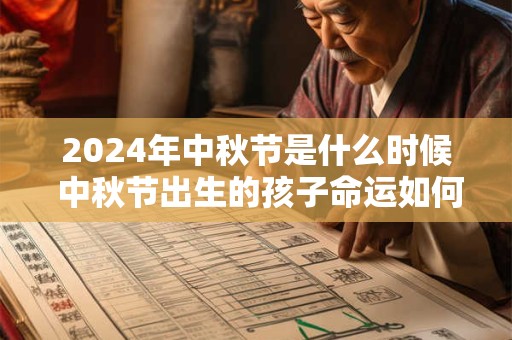 2024年中秋节是什么时候 中秋节出生的孩子命运如何