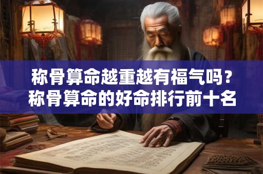 称骨算命越重越有福气吗？称骨算命的好命排行前十名