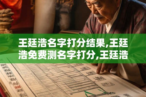 王廷浩名字打分结果,王廷浩免费测名字打分,王廷浩周易免费测名字打分