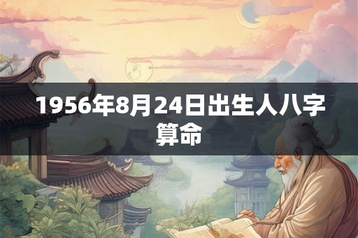 1956年8月24日出生人八字算命