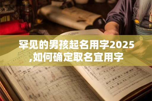 罕见的男孩起名用字2025,如何确定取名宜用字
