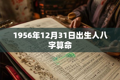 1956年12月31日出生人八字算命