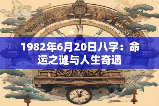 1982年6月20日八字：命运之谜与人生奇遇