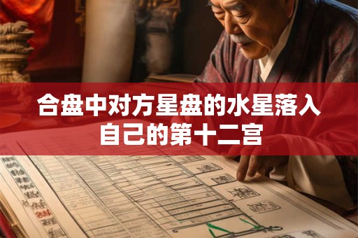 合盘中对方星盘的水星落入自己的第十二宫