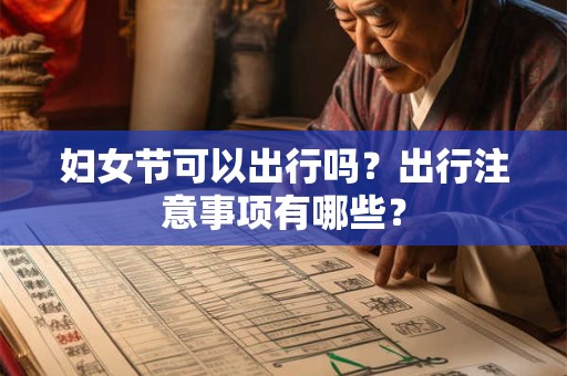妇女节可以出行吗？出行注意事项有哪些？