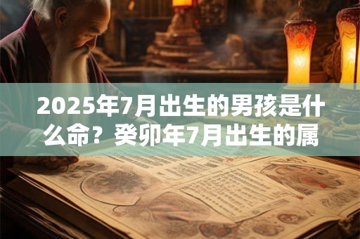 2025年7月出生的男孩是什么命？癸卯年7月出生的属兔男孩运势怎么样