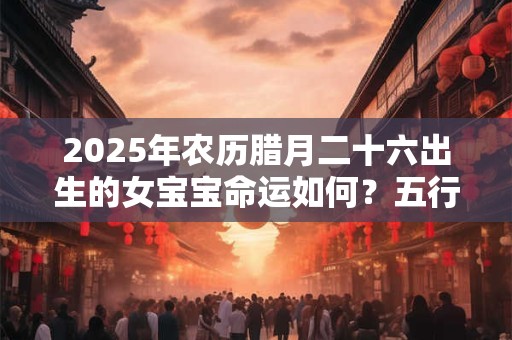 2025年农历腊月二十六出生的女宝宝命运如何？五行缺什么